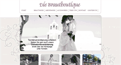 Desktop Screenshot of brautboutique-nms.de